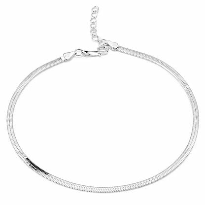 Swanya Silver 925 Sterling Silver Anklet Gifts for Women and Girls | With Certificate of Authenticity and 925 Stamp | 6 Months Plating Warranty (Pack of 2)