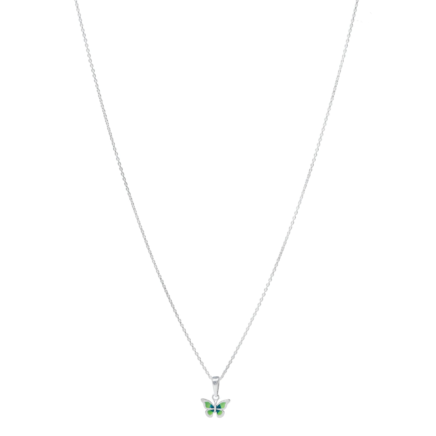 Silver Chain with Butterfly Pendant