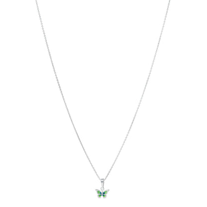 Silver Chain with Butterfly Pendant